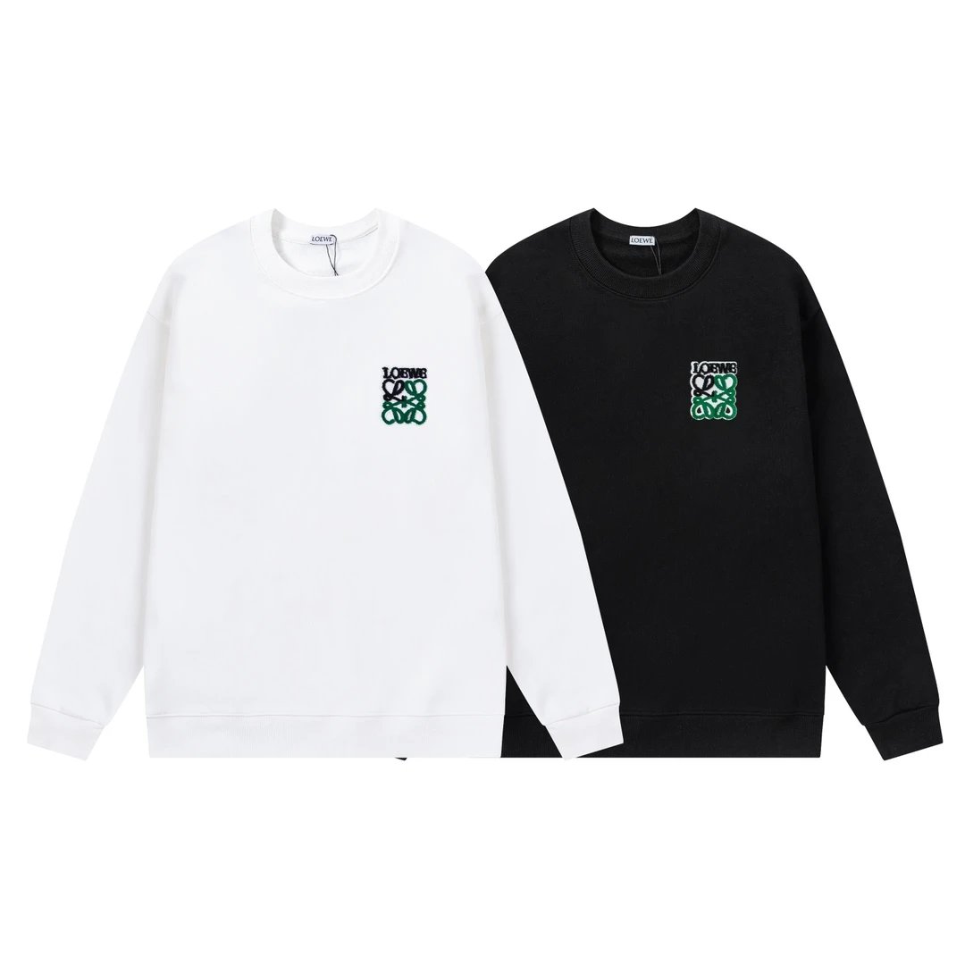 Loewe Anagram Patch Black Sweatshirt Sweater - 4
