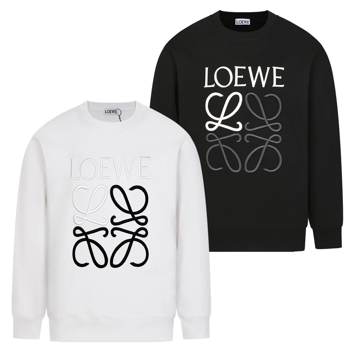 Loewe Anagram Patch Black Sweatshirt Sweater - 3