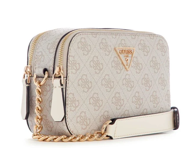 GUESS Crossbody Bags Double-Zip Logo-Print Chain-Strap Bag product detail image 2