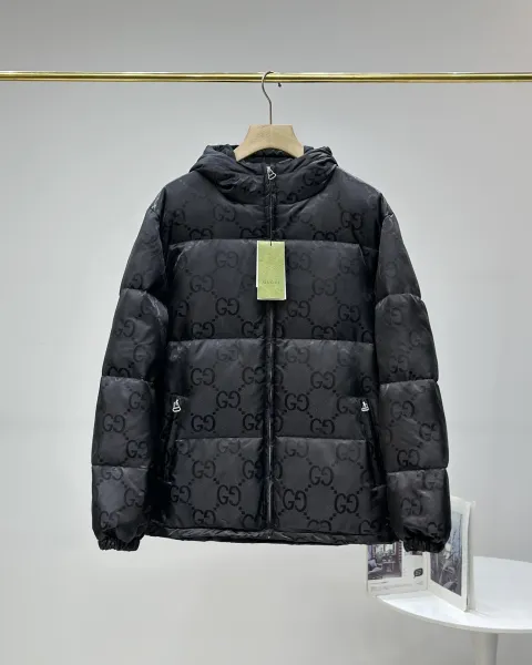 Gucci GG Monogram Down Jacket Black - 5