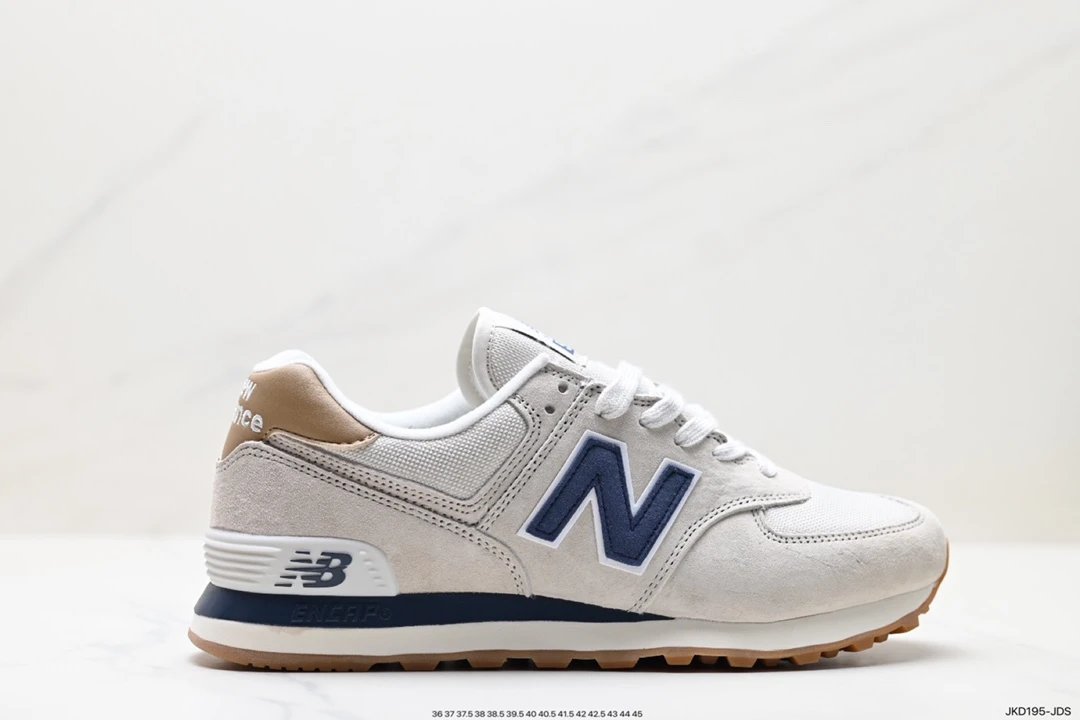 New Balance 574 White Navy