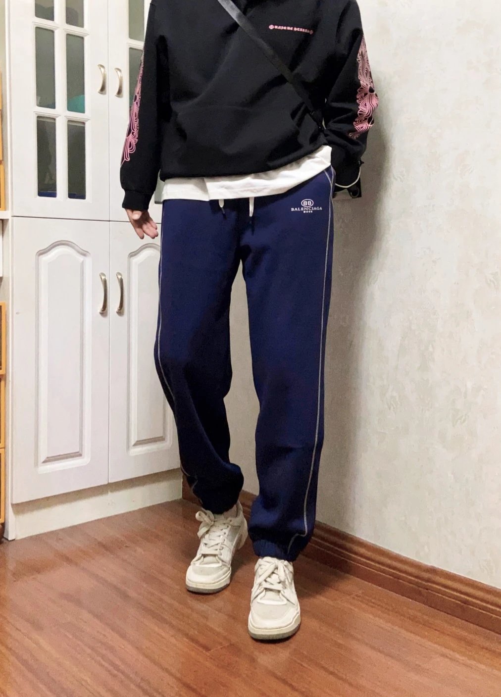 Balenciaga Trousers Logo jogger with side stripes image 4