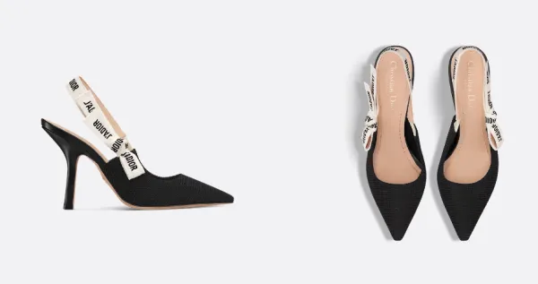 Dior J'adior Slingback Heels Black - 4