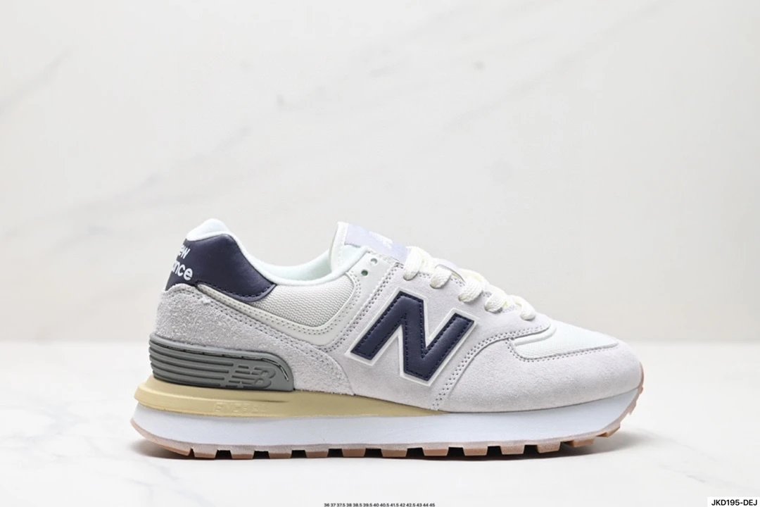 New Balance 574 White Navy