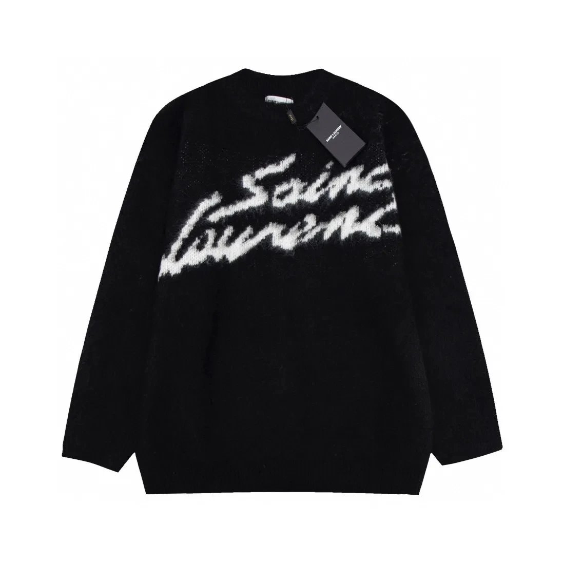 【 DX51-7 】 New Fun Letter Versatile Haima Wool Round Neck Sweater