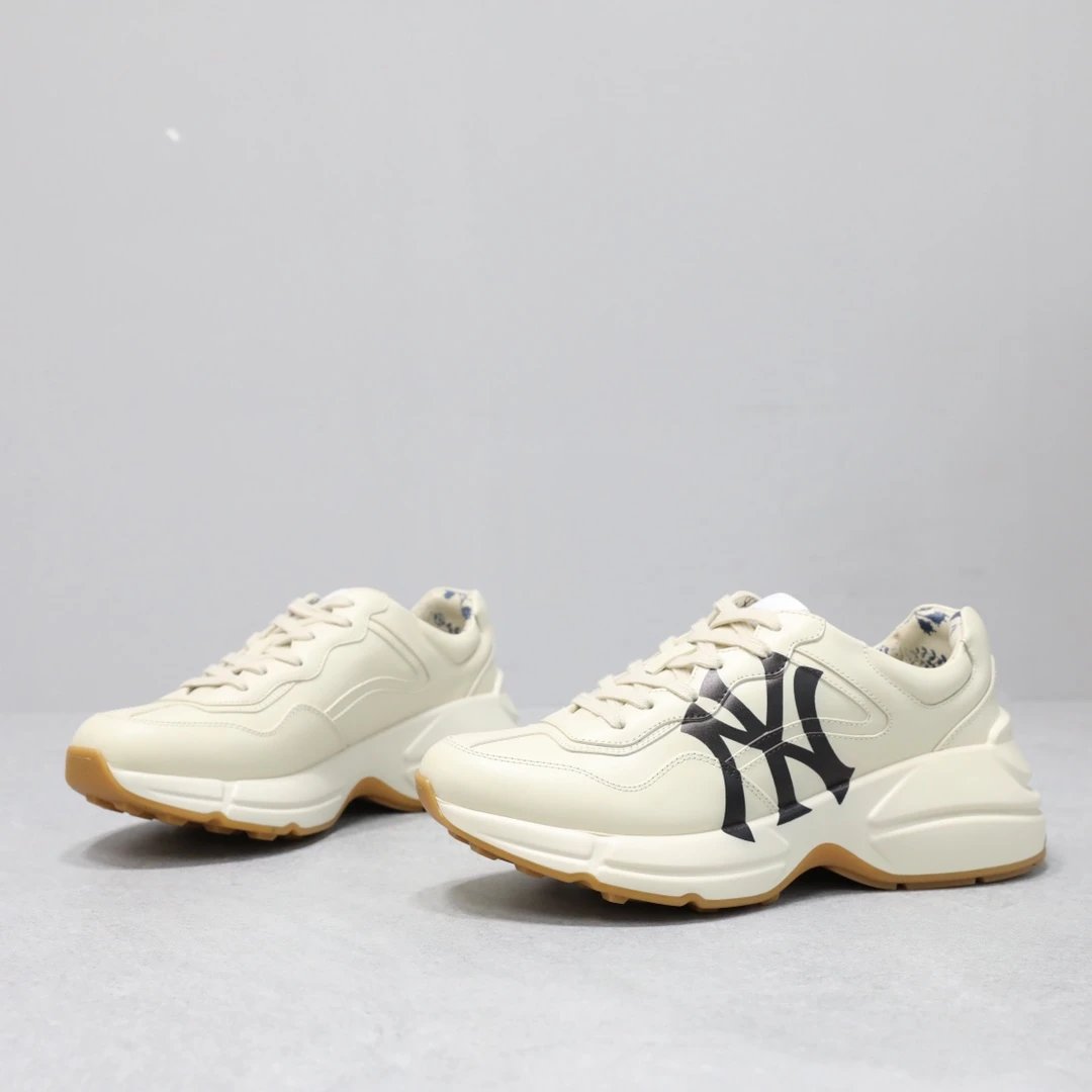 Gucci x NY Yankees Rhyton Sneaker Ivory Gum