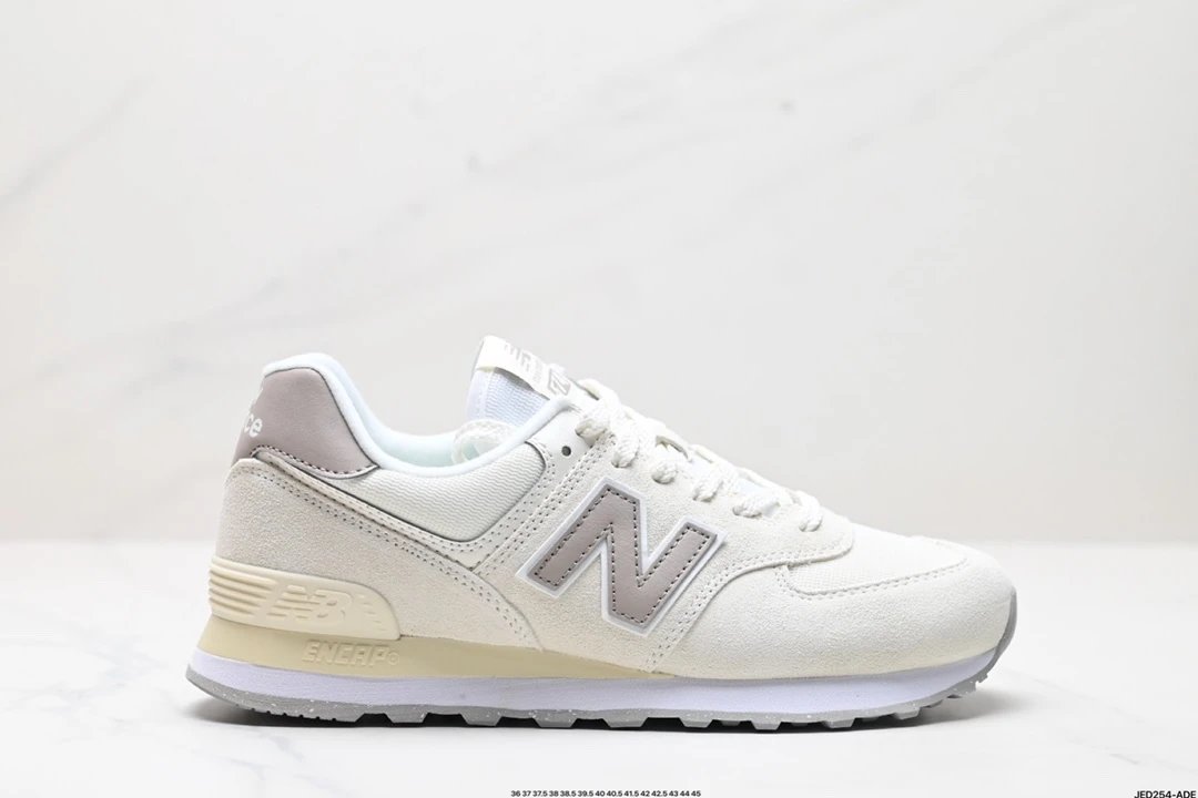 New Balance 574 Classic Cream Grey Suede