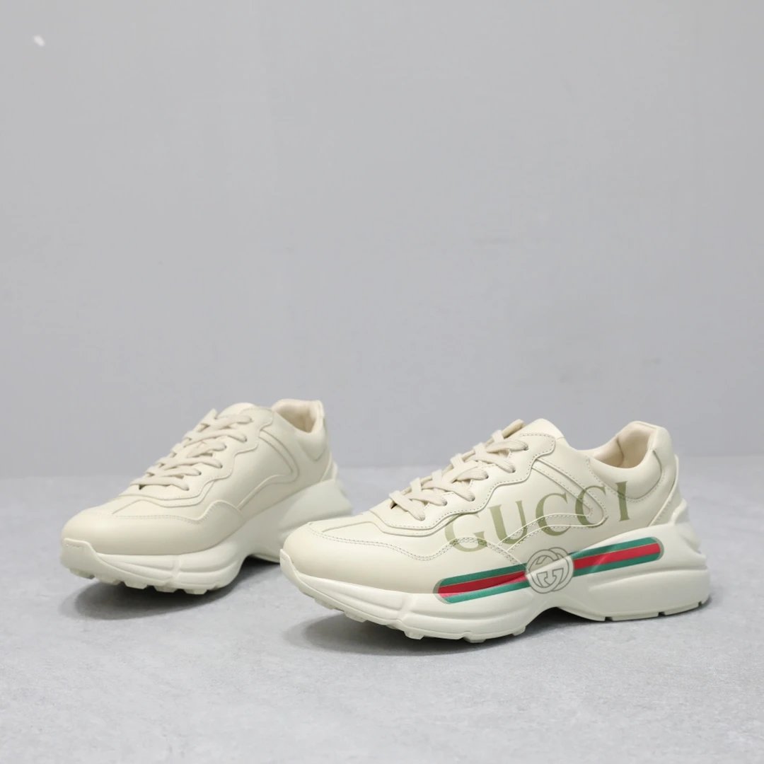 Gucci Rhyton Web Logo Sneaker Cream