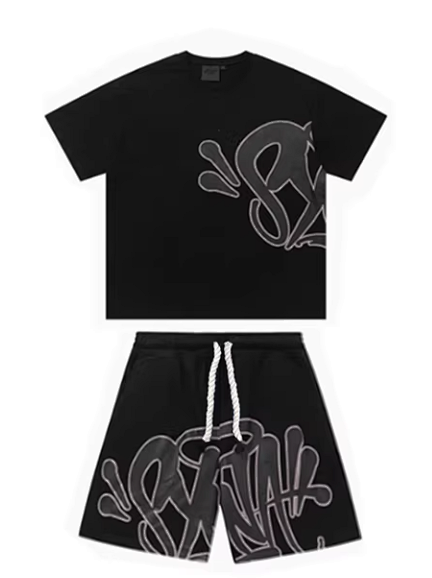 Design Graffiti Print Red Set T-Shirt and Shorts Casual Set product detail 9 in Litbuy spreadsheet finds