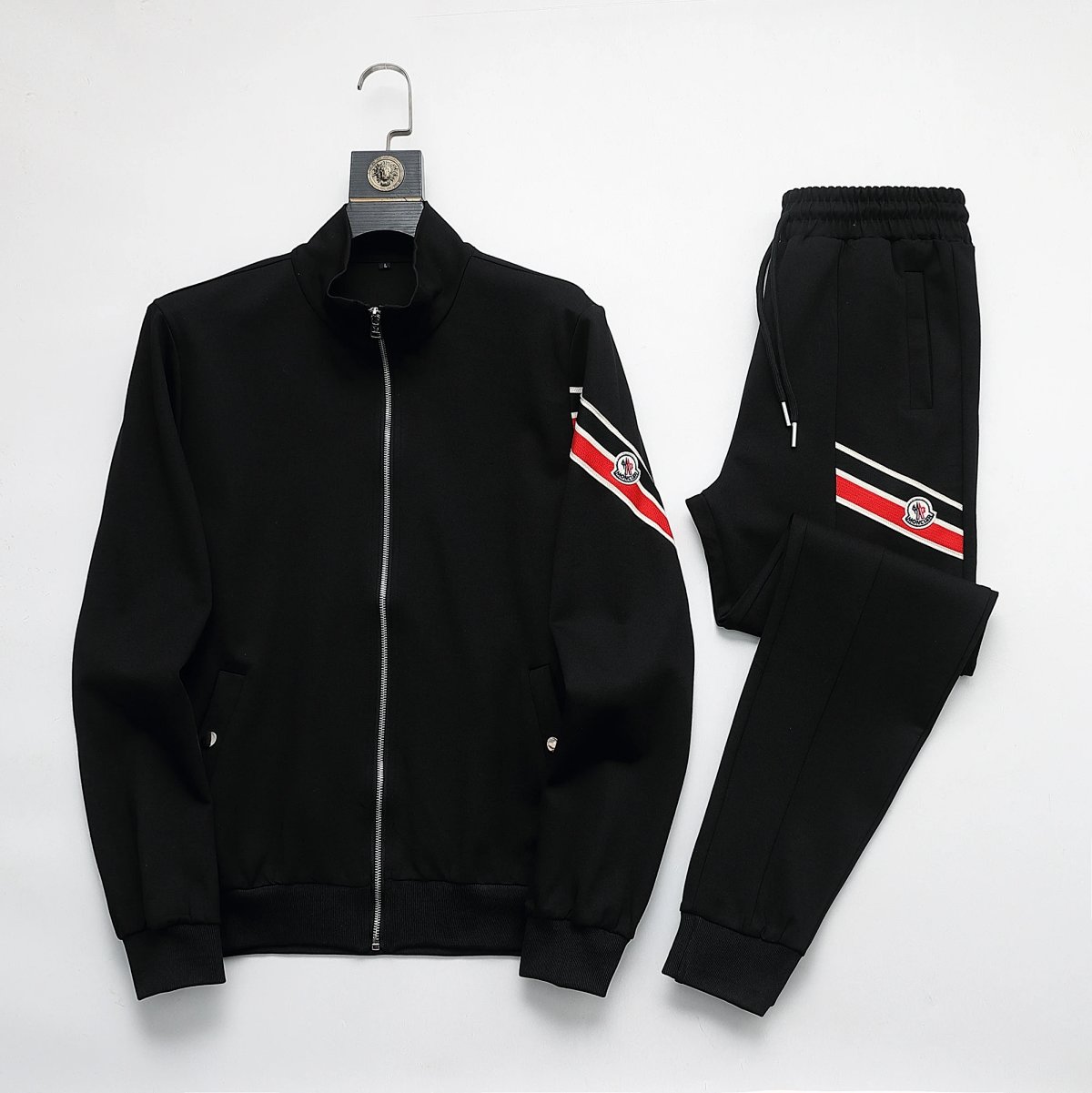 Prada Re-Nylon Hooded Track Jacket and Jogger Set Black Tracksuit product detail 14 in Litbuy spreadsheet finds