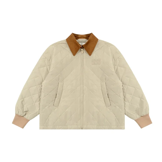 Miu Jackets Logo Puffer Jacket product detail image 8