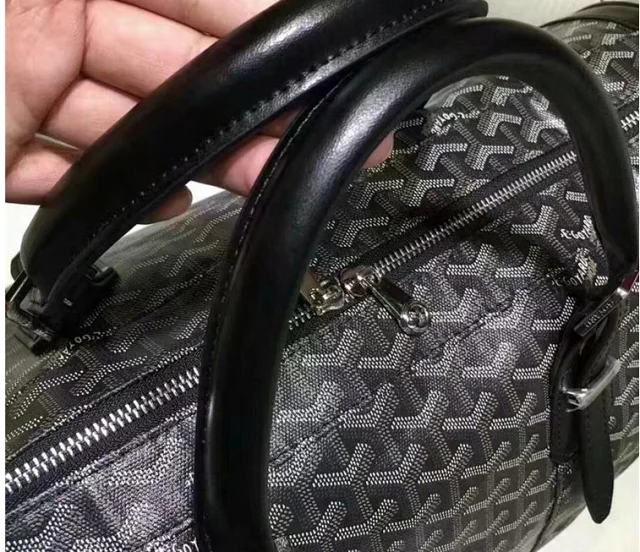 Goyard Travel Bags Monogrammed duffel bag with shoulder strap product detail image 7