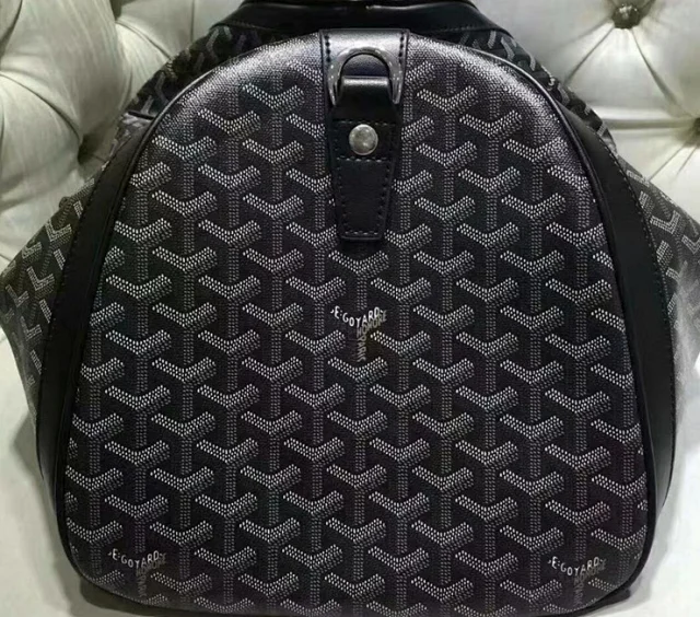 Goyard Travel Bags Monogrammed duffel bag with shoulder strap product detail image 9