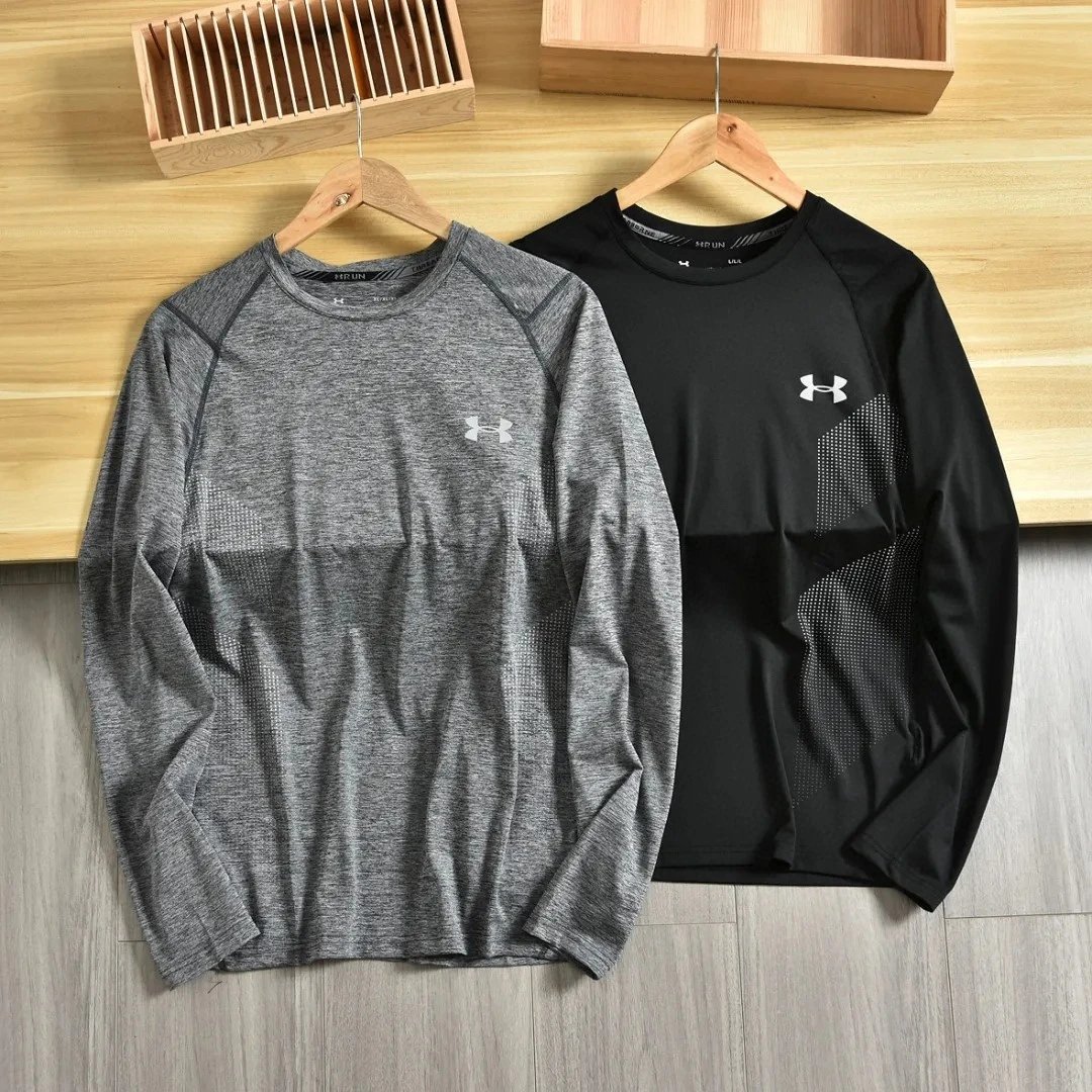 Under Armour HeatGear Mock Neck Long Sleeve Gray Base-Layer - 5