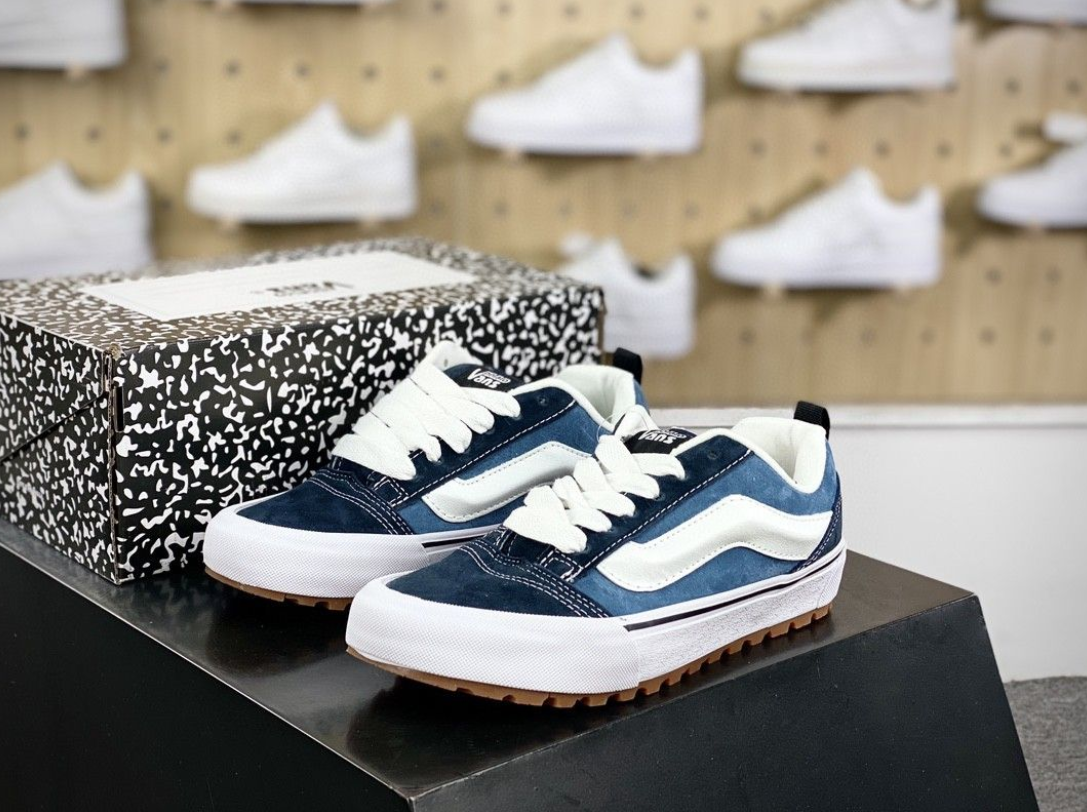 Vans Knu Skool Low Navy Blue White