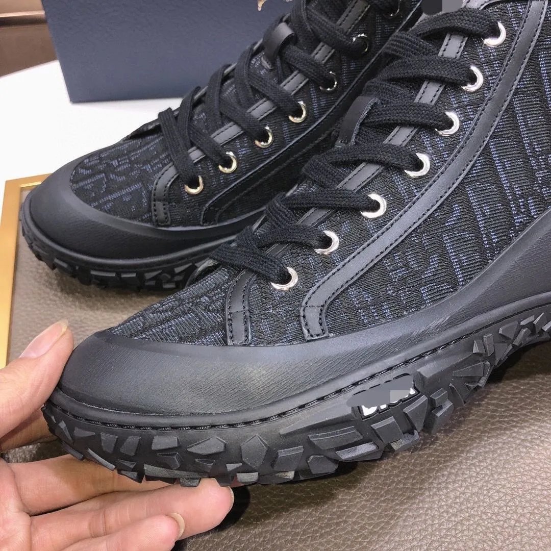 Dior B23 Oblique Print Black Multicolor Sneakers - 8