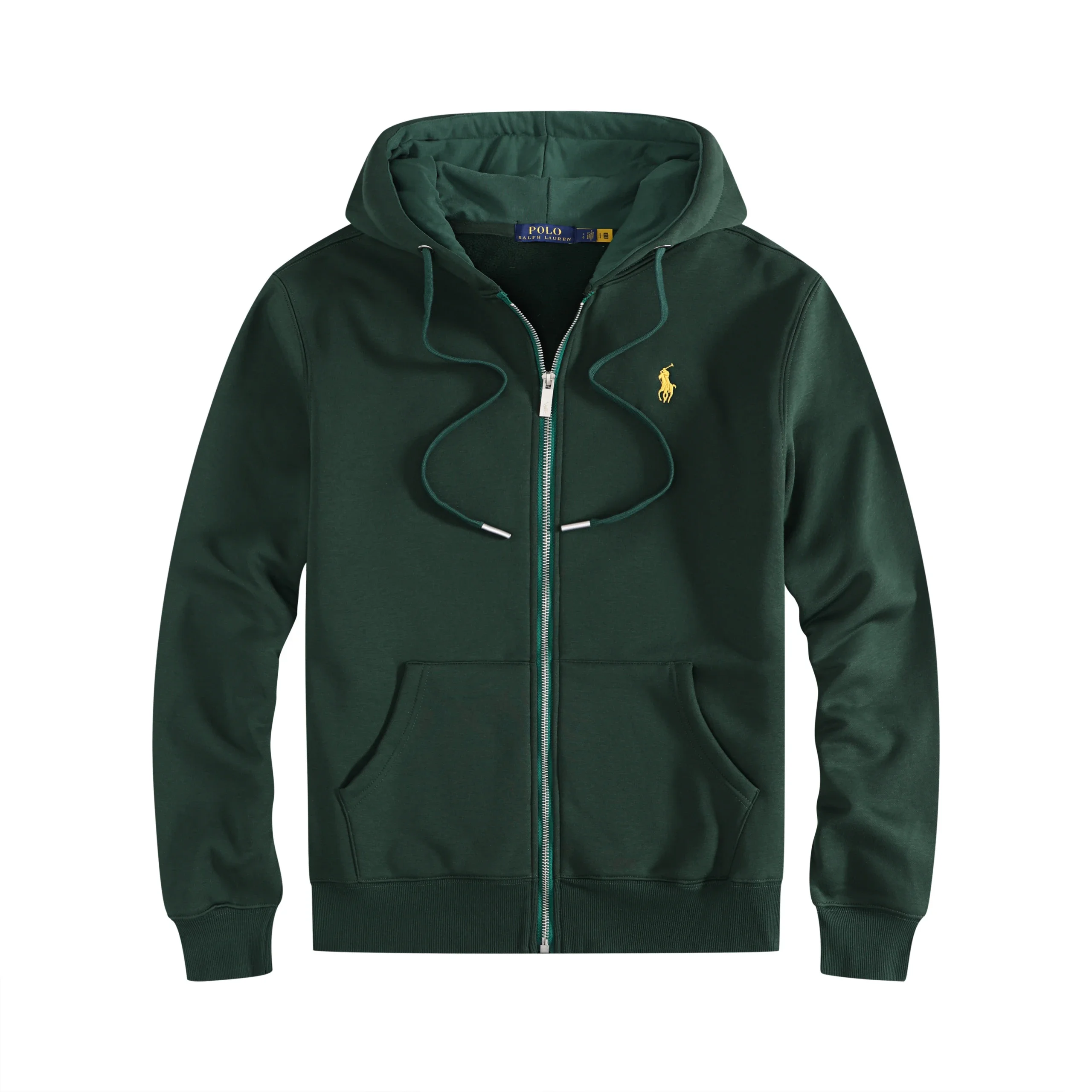 Ralph Lauren Small Pony Logo White Zip-Up Hoodie - rep bluzy z kapturem