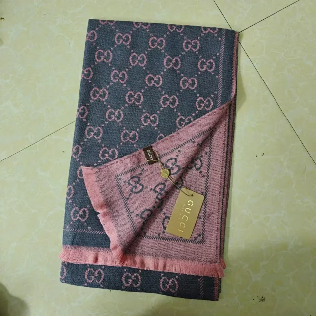 Gucci Scarves Fringed GG monogram scarf product detail image 11