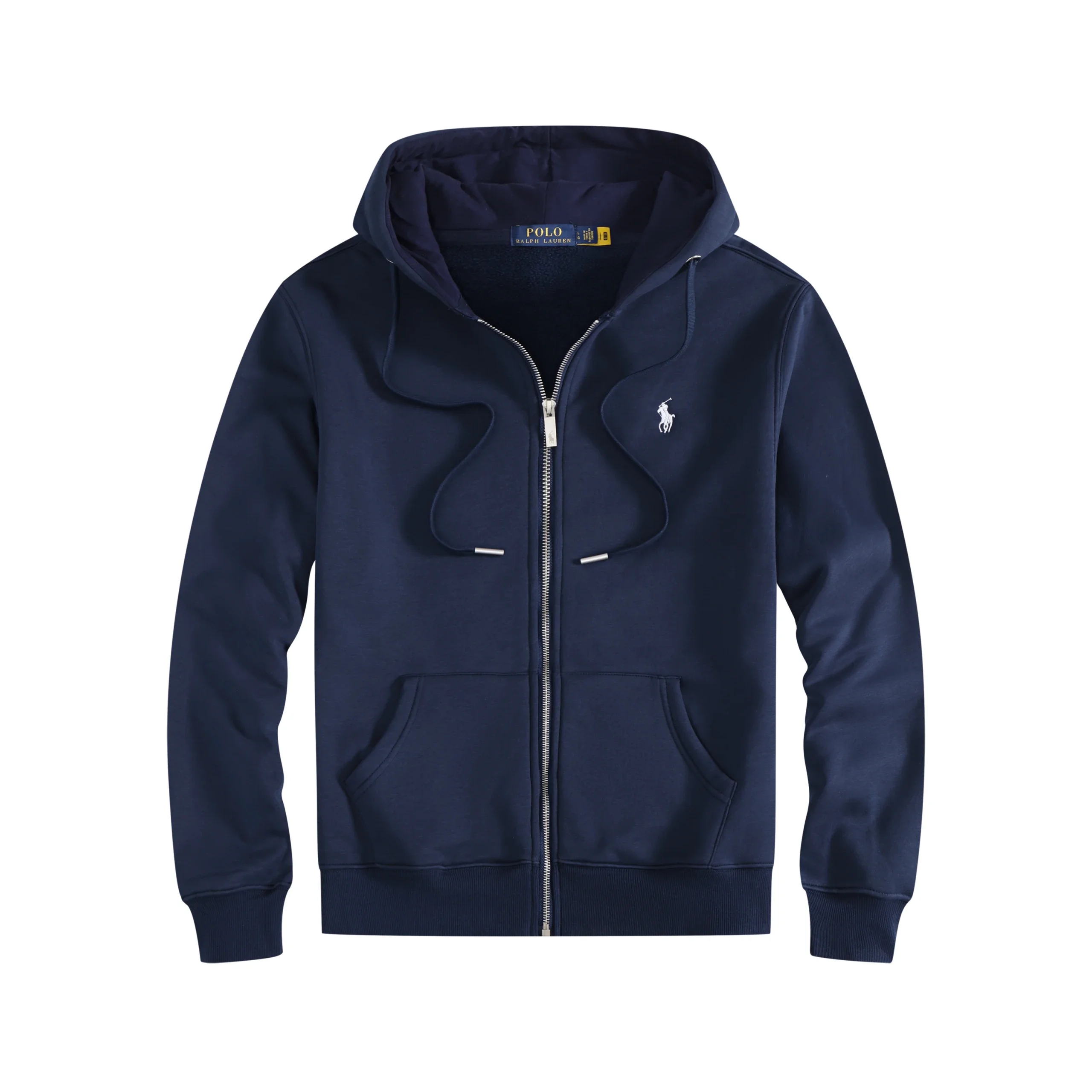 Ralph Lauren Small Pony Logo White Zip-Up Hoodie - rep bluzy z kapturem