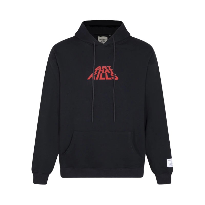 Gallery Dept Hoodie Black Red