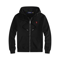 Black top with a red label