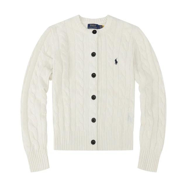 Polo Ralph Lauren Knitwear Cable-Knit Button-Front Cardigan product detail image 5