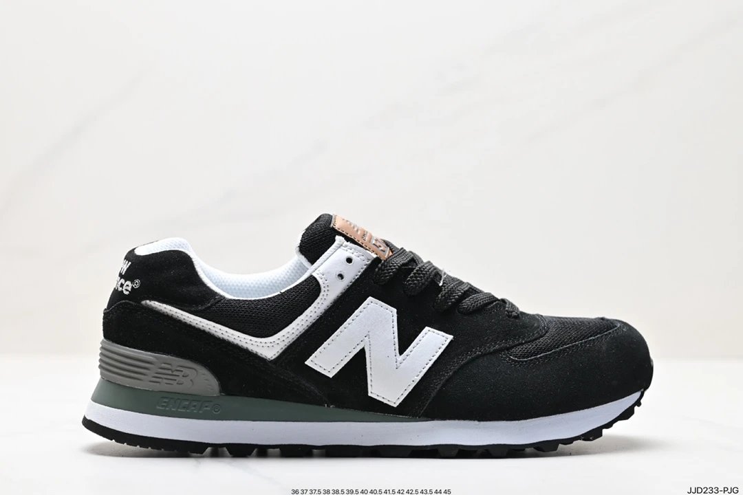 New Balance 574 Black White