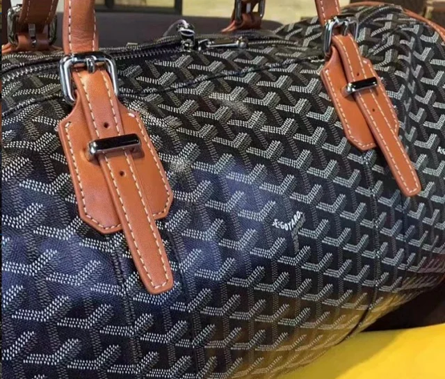Goyard Travel Bags Monogrammed duffel bag with shoulder strap product detail image 15