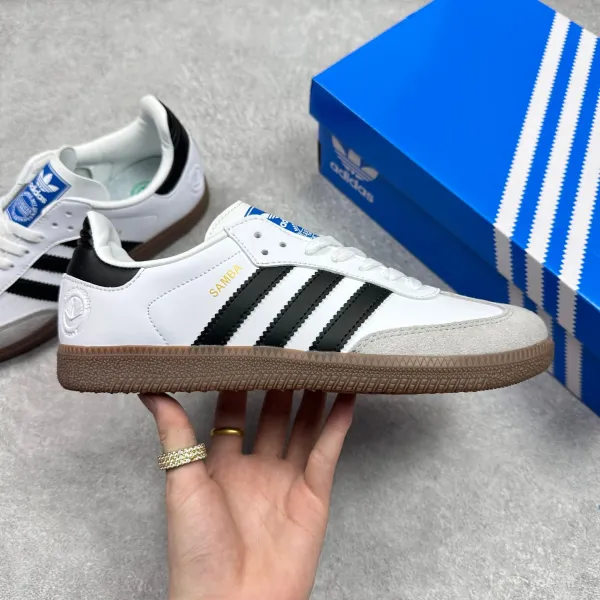 Adidas Samba OG Pink Navy Suede Sneakers - 8
