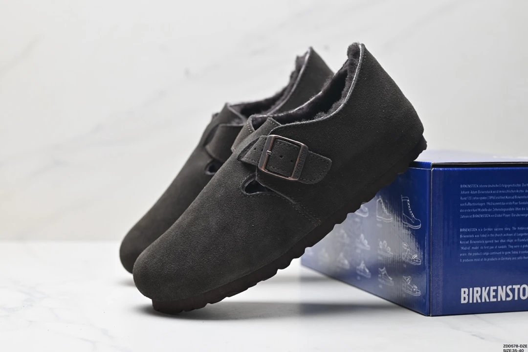 Birkenstock London Suede Leather Black