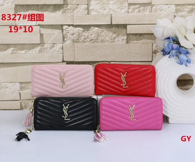 Saint Laurent Wallets & Card Holders Quilted Zip-Around Tassel Wallet product detail image 1