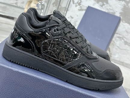 Dior B27 Low Top Patent Leather Black