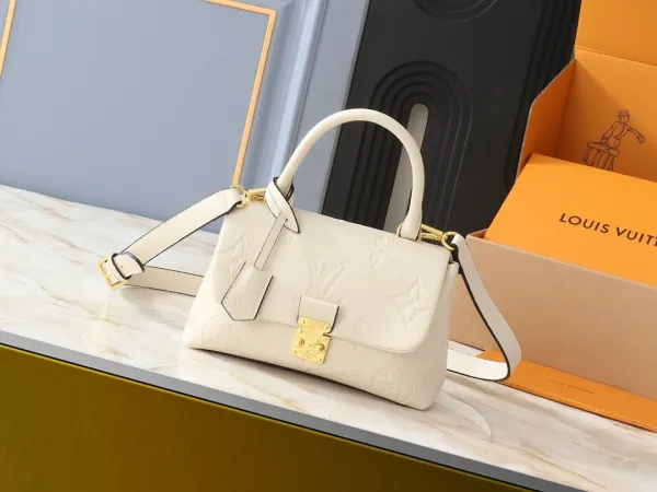 Louis Vuitton Monogram Purple Flower Mini Speedy Bag White - 12