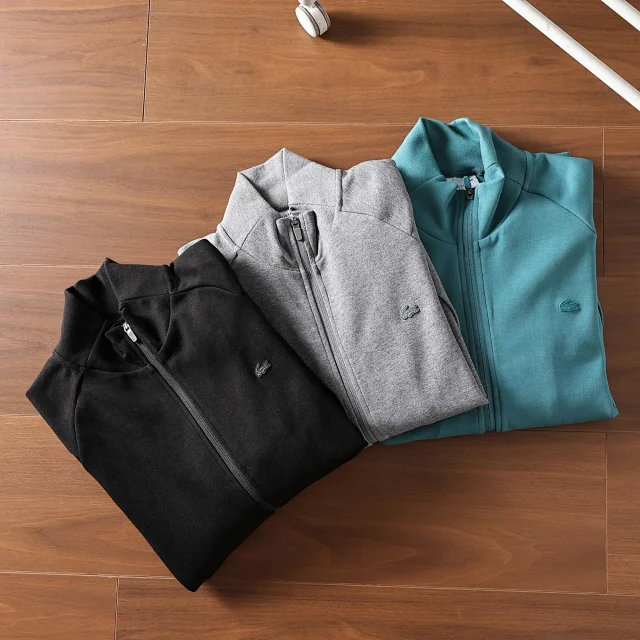 Lacoste Hoodies & Sweatshirts Full-Zip Stand-Collar Sweatshirt product detail image 3