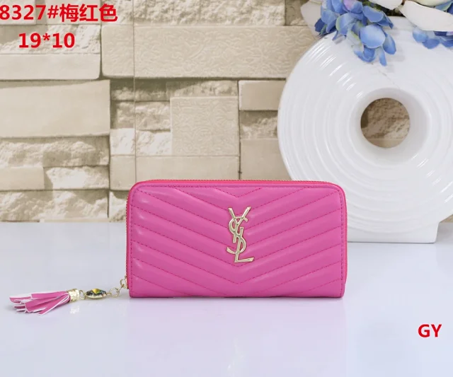 Saint Laurent Wallets & Card Holders Quilted Zip-Around Tassel Wallet product detail image 5