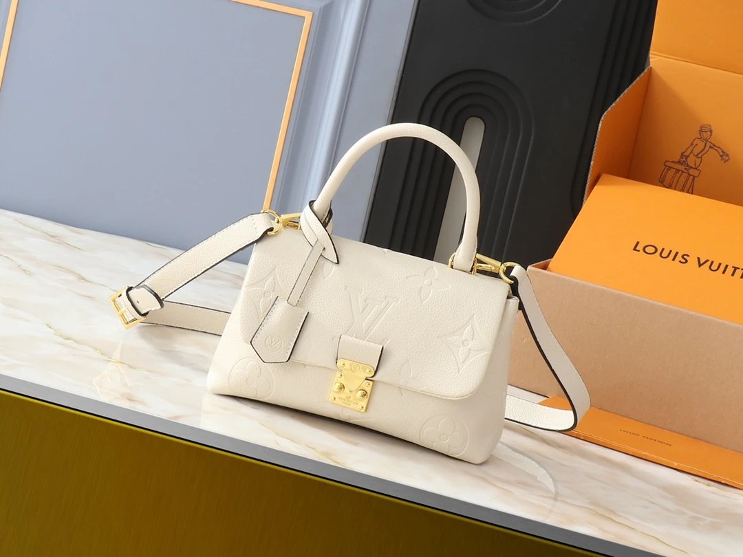 Louis Vuitton Speedy Bandouliere 20 Monogram Empreinte Peach
