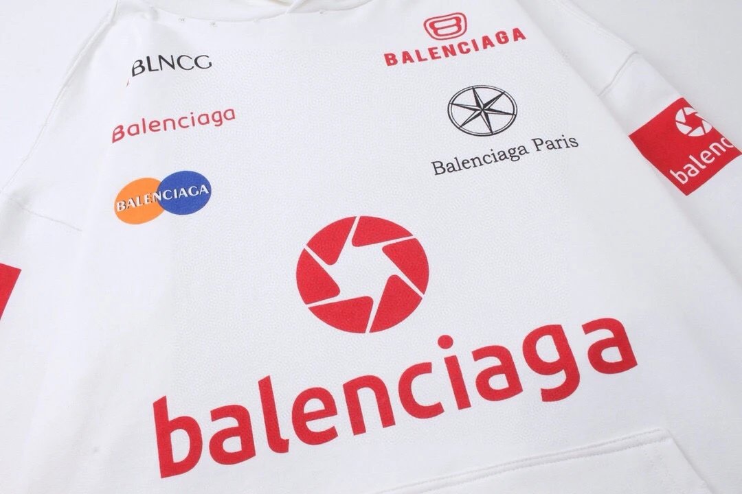 Balenciaga x BLNCC Camera Logo Hoodie Black - 6