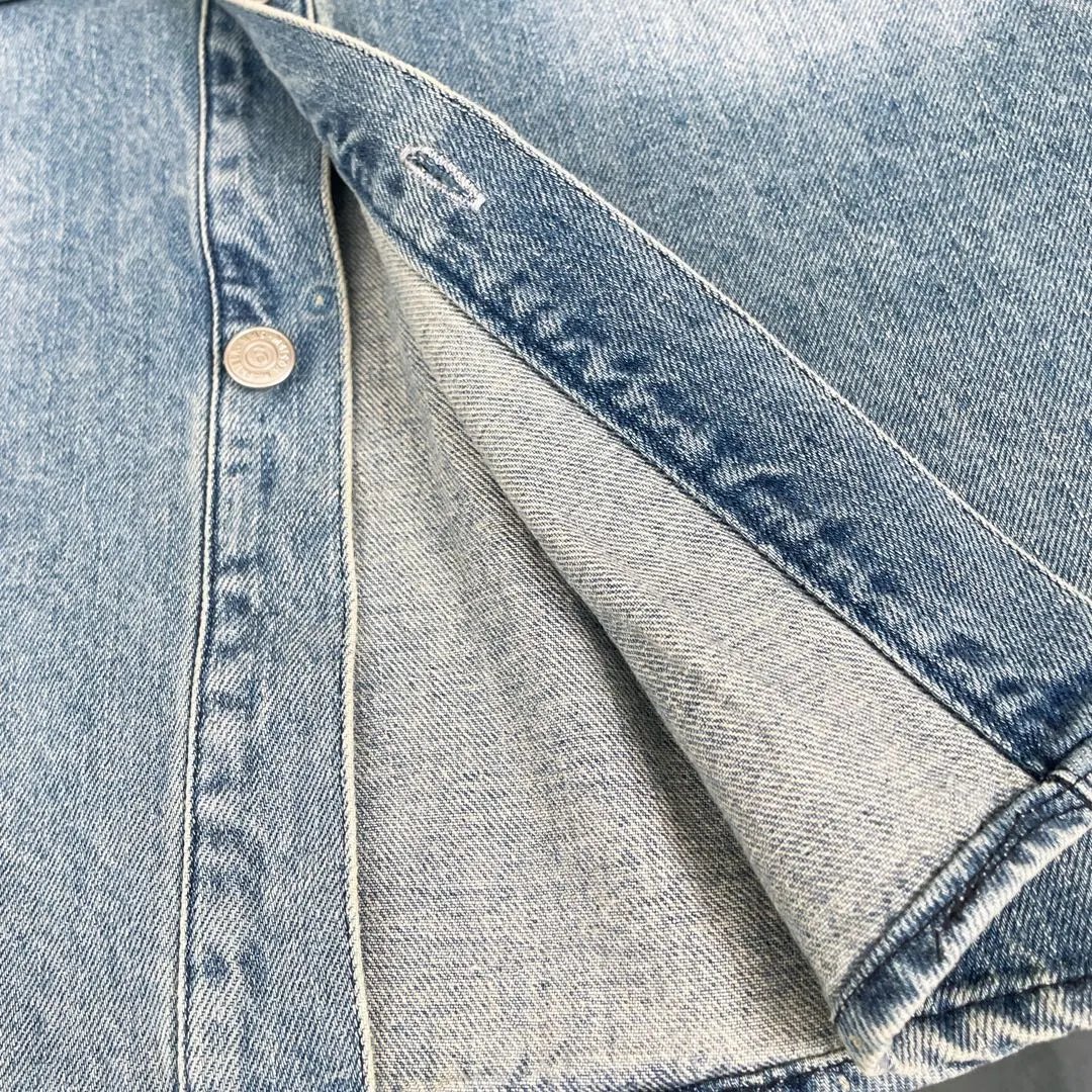 Supreme Acid Wash Black Denim Shirt - 8