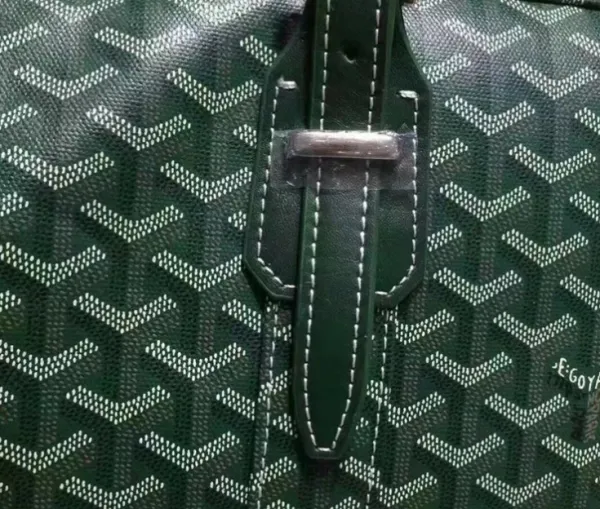 Goyard Saint Louis Duffle Bag Black Monogram Canvas Travel Bag - 14