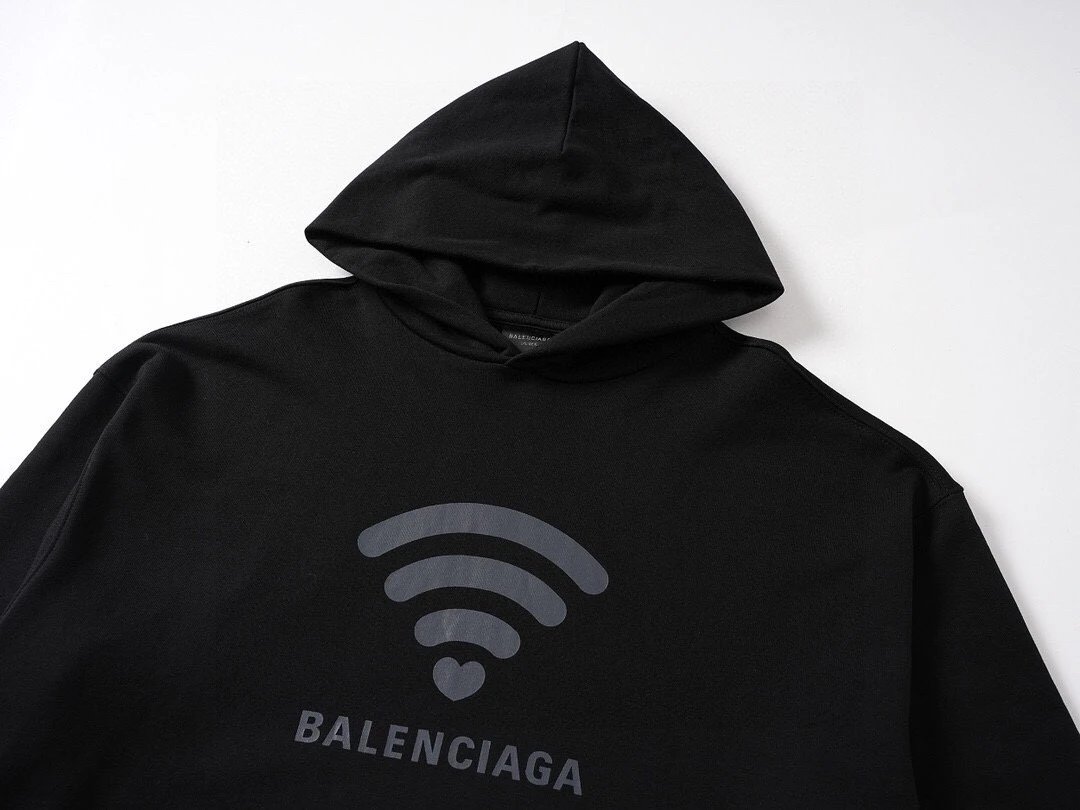 Balenciaga x BLNCC Camera Logo Hoodie Black - 10