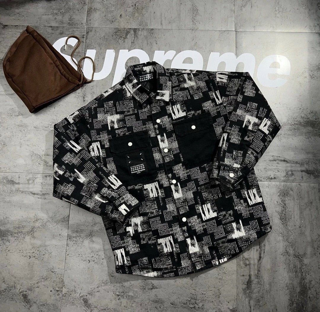 Supreme Acid Wash Black Denim Shirt - 3