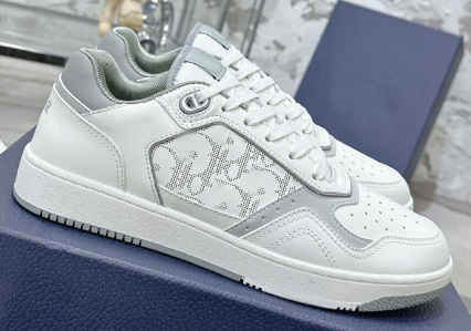 Dior B27 Low Top Oblique White Silver