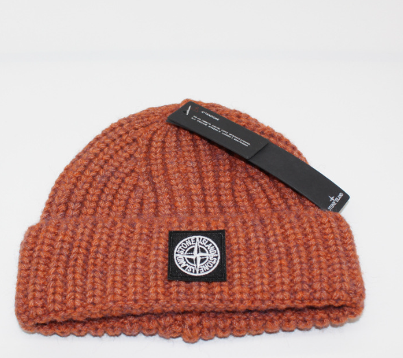 Stone Island Ribbed Knit Beanie Blue - 15