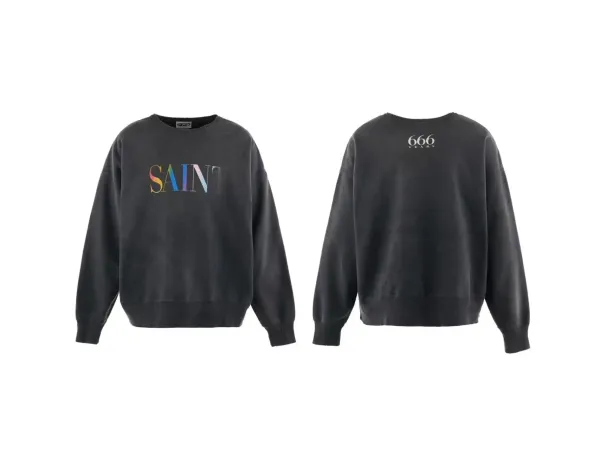 Gallery Dept. Nothing Portion Distressed Graphic Hoodie Black - 11