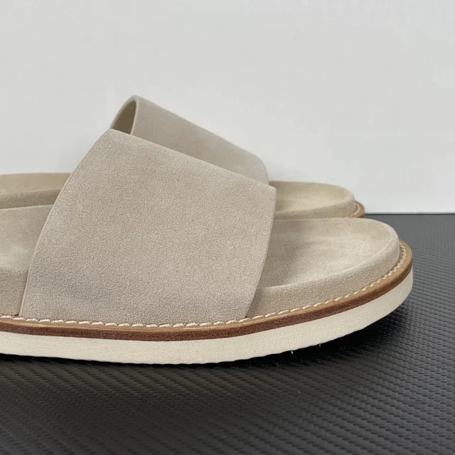 Brunello Cucinelli Slippers Suede Slide Sandals product detail image 12