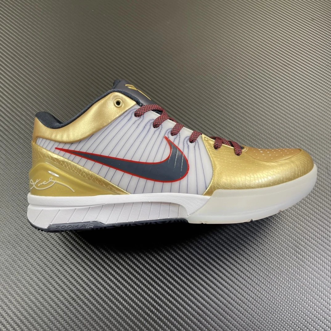 Nike Kobe basketball shoes — Kobe 4 Gold Medal FQ3544-100