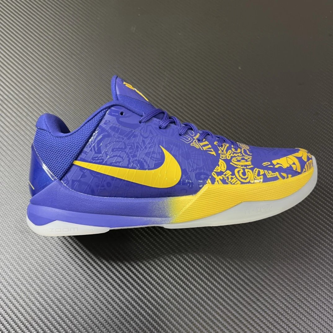 Nike Kobe basketball shoes — Kobe 5 Blue and Yellow CD4991-400