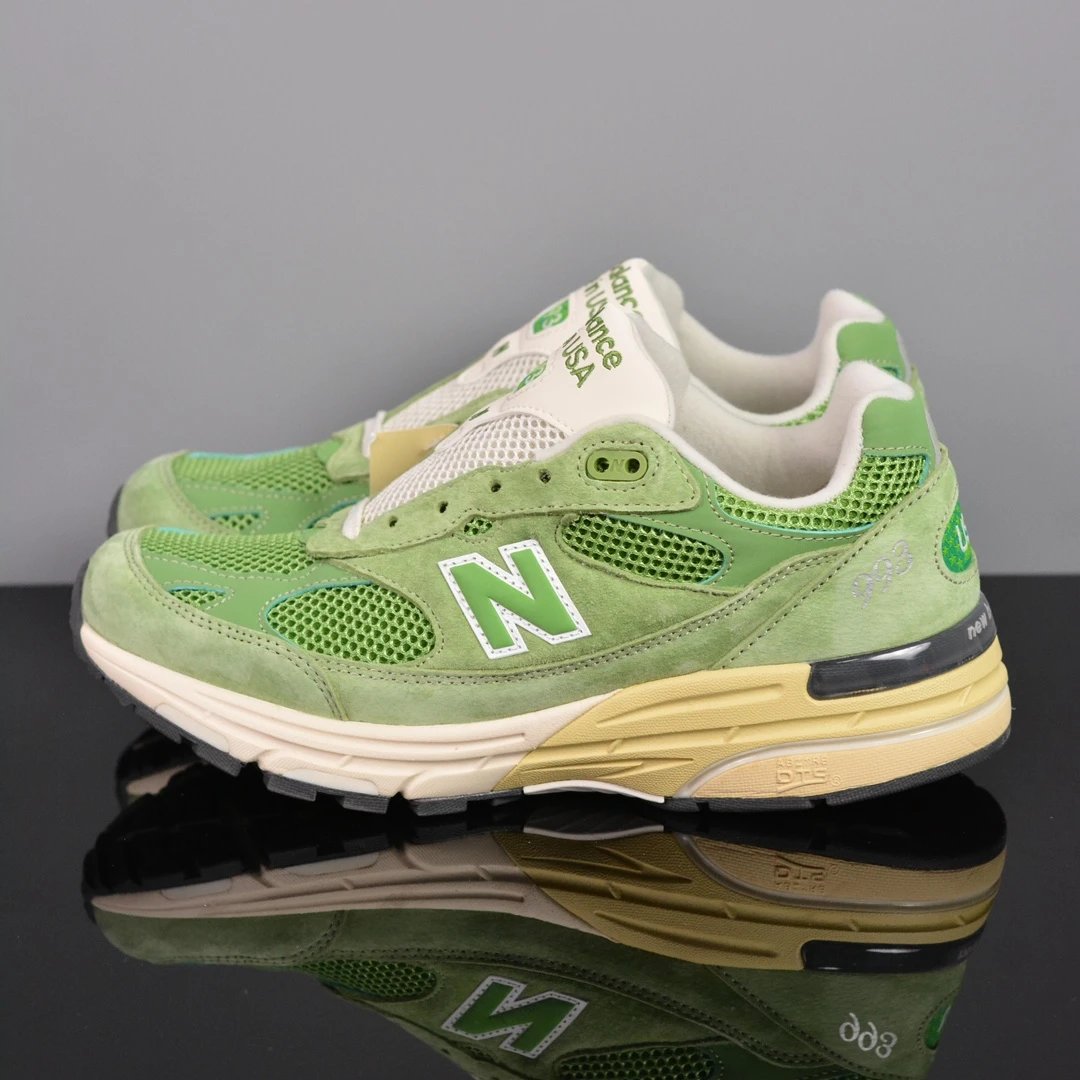 New Balance Multiple models shown — NB993 green 993GW