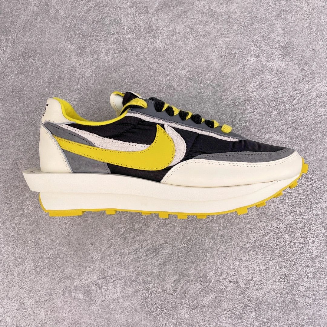 Nike Sneakers Sacai Collaboration Layered Double-Swoosh — Sacai 2.0 Black and yellow DJ 4877-001