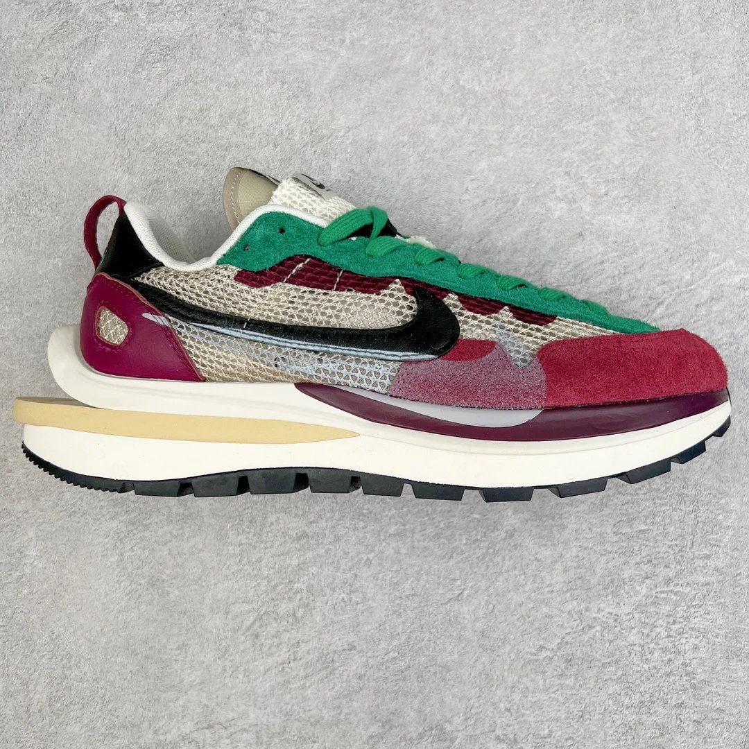 Nike Sneakers Sacai Collaboration Layered Double-Swoosh — Sacai 3.0 Wine red DD 3035-200